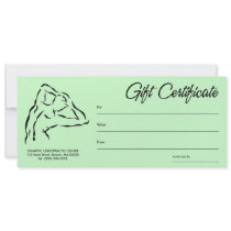 Chiropractic Gift Certificates Personalized Announcement