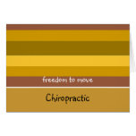 Chiropractic Golden Stripe Design Greeting Cards