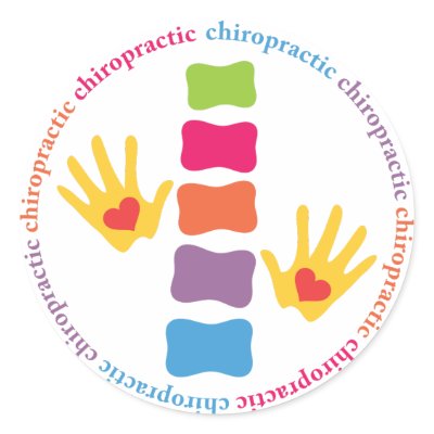Chiropractic Hands and Spine Stickers by chiropracticbydesign