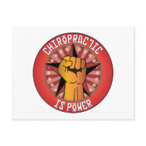 Chiropractic Is Power Postcard