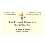 Chiropractic Logo Business Cards