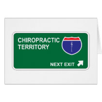 Chiropractic Next Exit Greeting Card
