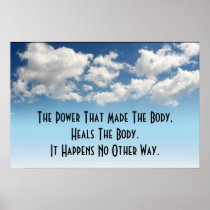 Chiropractic Poster: The Power That Made the Body