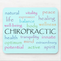 Chiropractic Words Mousepad