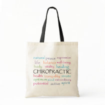 Chiropractic Words Tote Bag