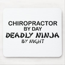 Chiropractor Deadly Ninja by Night Mouse Pad