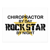 Chiropractor Rock Star by Night Post Card
