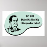 Chiropractor Voice Poster