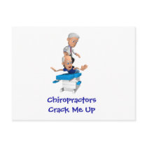Chiropractors Crack Me Up Postcards