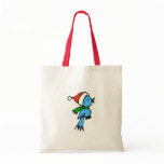 Chirpy Blue Bird - Budget Tote Canvas Bag