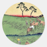 Chiryu par Utagawa, Hiroshige Ukiyoe Adhésif Rond