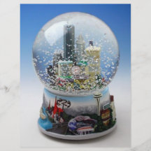 Chistmas Snow Globe Custom Flyer