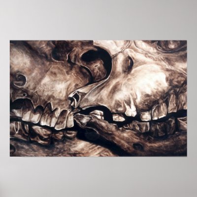 Chitwan rhino skulls posters by gforceCreative