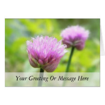 Chive Blossoms Card