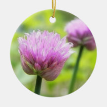 Chive Blossoms Christmas Tree Ornaments