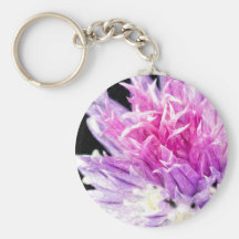 Chive Flower in Oil Keychain