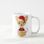 Chiwawa dans le costume de Père Noël Tasse À Café