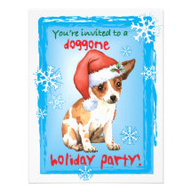 Chiwawa heureux de Howliday Carton D'invitation