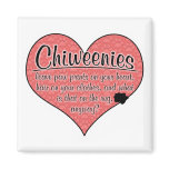 Chiweenie Paw Prints Dog Humour Fridge Magnet