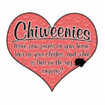 Chiweenie Paw Prints Dog Humour photo sculptures