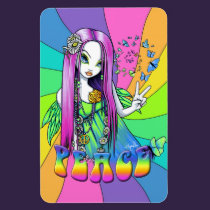 Chloe Peace Rainbow Hippie Fairy Magnet magnets