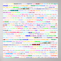 Chloe Text Design II Print