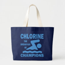 Chlorine The Breakfast of Champions Tote Bags