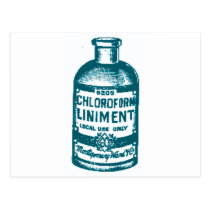 Chloroform bottle postcards