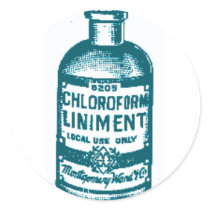 Chloroform bottle sticker