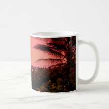 choc de coucher du soleil tasses