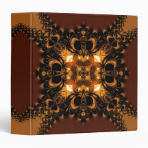 Choc Earth Fire Geometric Art Binder