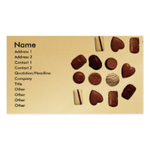 choco chocolate shop business card template