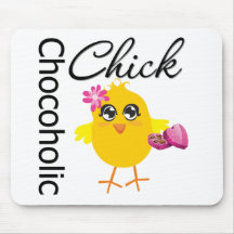 Chocoholic Chick Mouse Pad