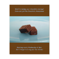 Chocoholics Anonymous meetings Full Color Flyer