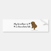 ChocoLabPuppyBrother Bumper Sticker