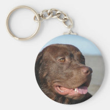 Chocolat labrador retriever Keychain Porte-clé