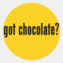 chocolat obtenu ? autocollant