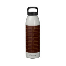 Chocolat rien mais chocolat bouteille d'eau réutilisable