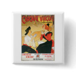 Chocolat Vincent Vintage Food Ad Art Button
