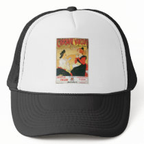 Chocolat Vincent Vintage Food Ad Art Mesh Hats