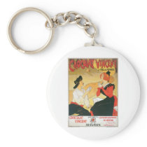 Chocolat Vincent Vintage Food Ad Art Key Chains