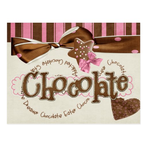 chocolate addiction postcards