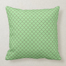 Chocolate and Sea Green MOJO Pillow