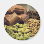 Chocolate and spice fridge magnets