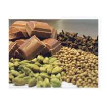 Chocolate and spice postcards