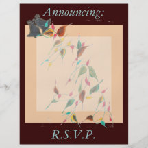 Chocolate Apricot Announcement Full Colour Flyer