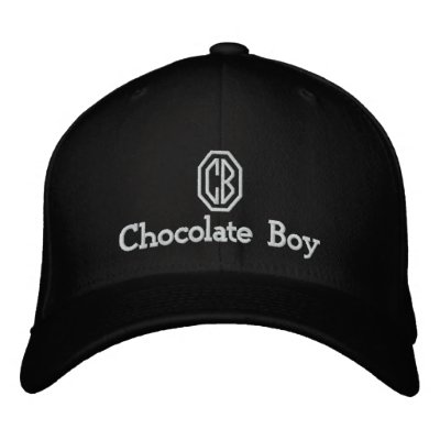 Chocolate Boy Hat Embroidered Baseball Caps by jazzybycharlie