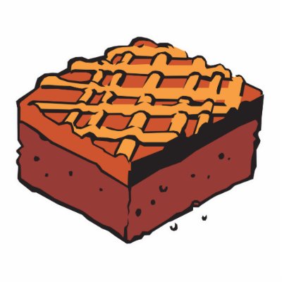 chocolate brownie photo cutout by doonidesigns