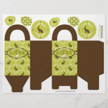Chocolate Bunnies Basket Template Full Color Flyer