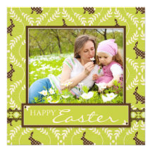 Chocolate Bunnies Invitation Square 2
